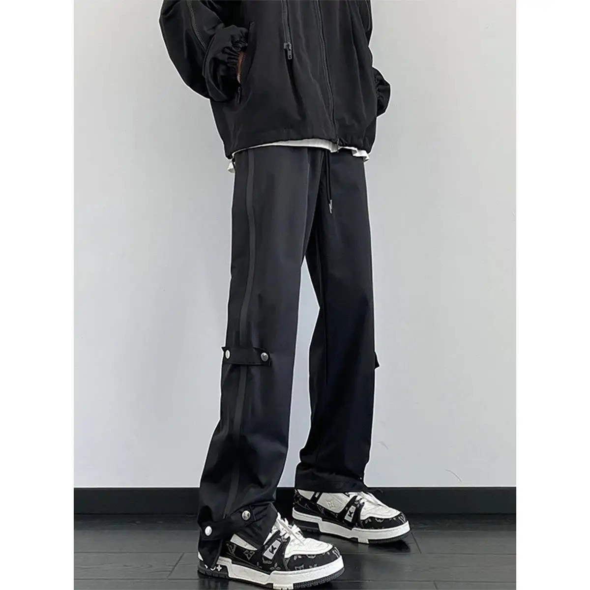 

Men's Casual Waterproof Hiking Trousers Autumn Winter Outdoor Workwear Sle Comfortable Loose Fit Durable Cargo Pants