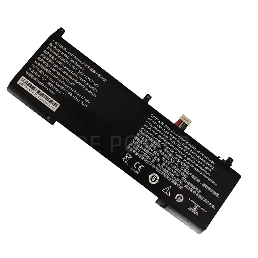 New Laptop Battery 537077-3S-1 11.4V 55.86WH 4900mAh High Quality For Ipasons SmartBook S1 For Infinix INBOOK X1