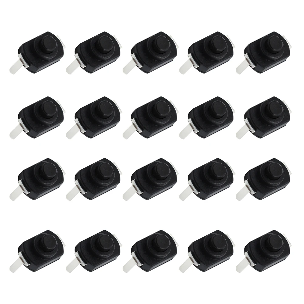 

20Pcs Copper Flashlight Switch Replacement Parts Portable Lightweight for Remote Control Medical Equipment 1208 Curved Feet