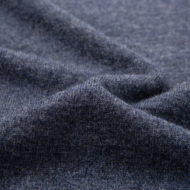 سترة صوف ميرينو أسترالية 100%، سميكة 360 جرام مضادة للبيلينغ، بلوفر ذهبي عالي الجودة بياقة بولو #5