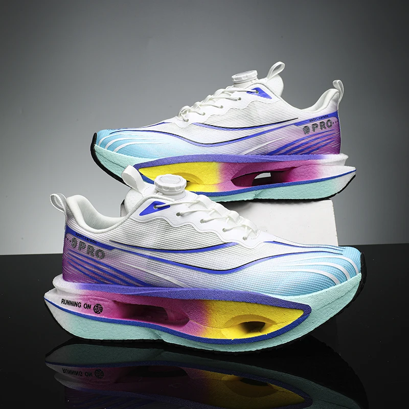 Herren-Sportschuhe, Laufschuhe mit Carbonplatte, Marathon-Sneaker für Herren, Rennschuhe, stoßdämpfende Sportschuhe für Damen. – Detail 7