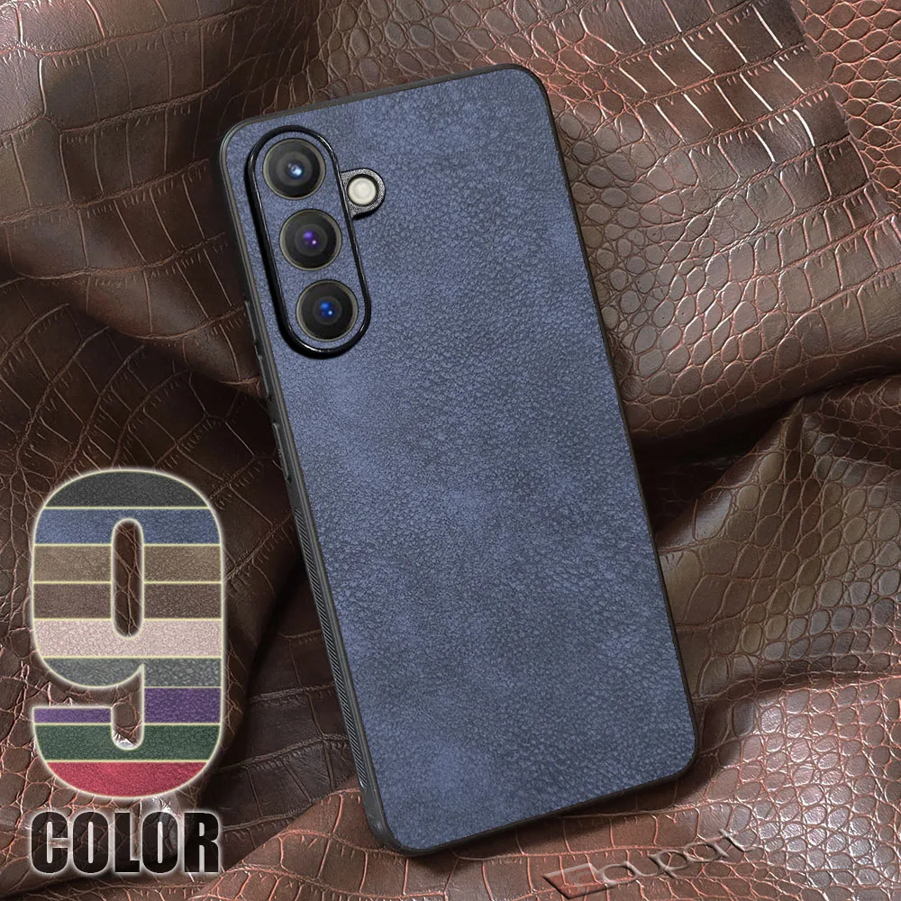 PU Leather Case For Samsung Galaxy A17 4G Skin feeling Classical Retro Cover For Samsung A17 Case