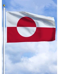 60×90 90x150 120×180CM Greenland Emblem Flag Polyester Printed Banner Tapestry For Decor