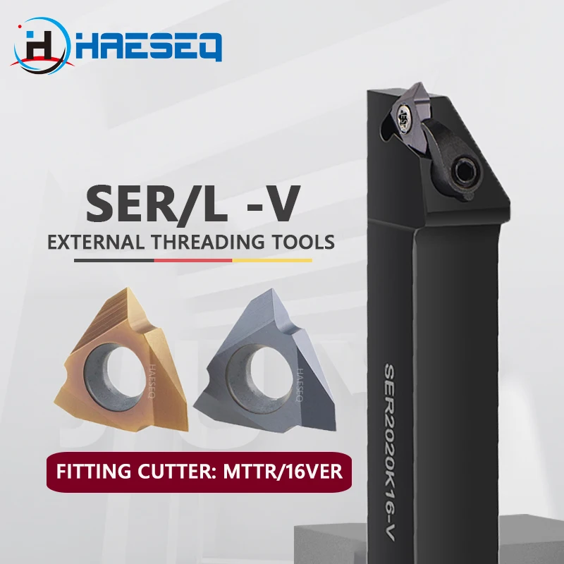 SER -V SER1616H16-V SER2020K16-V SER2525M16-V SER2020K22-V SER2525M22-V CNC Lathe External Thread Tools Turning Tool Holder