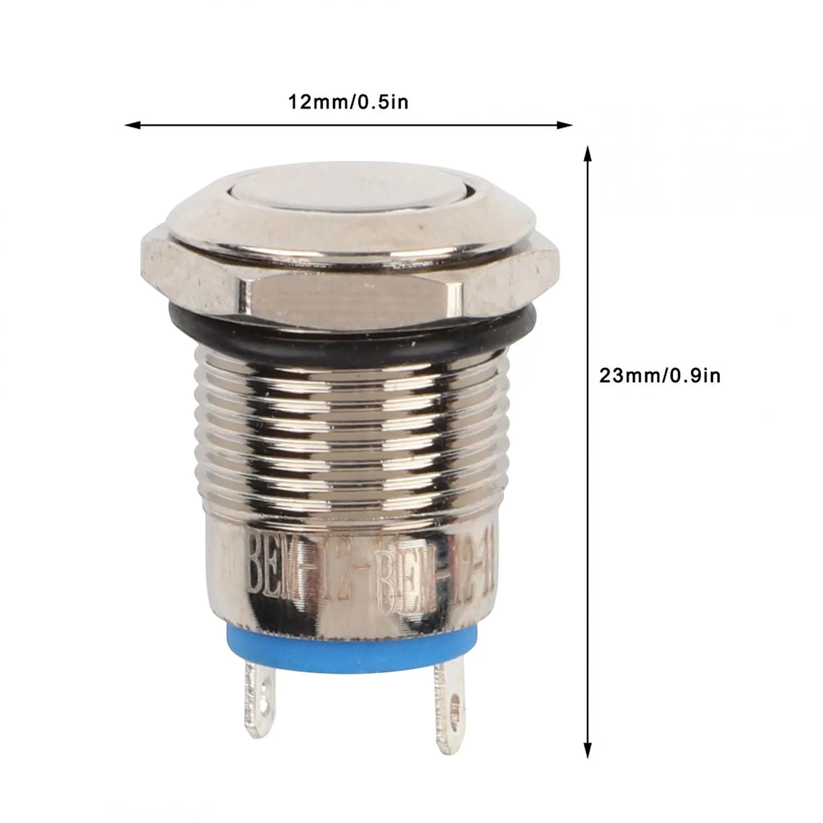 Metal for Push Button Switch DIY Latching 12mm Button MIni Momentary Power Push Switch Waterproof Car Modification
