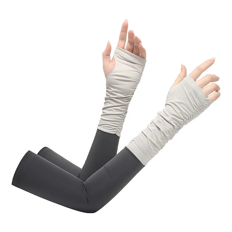 

Unisex Outdoor Gloves Men and Women Cooling UV Protection lightweight Ice Silk Sleeve Covers for Cycling Arm Sun Protection New