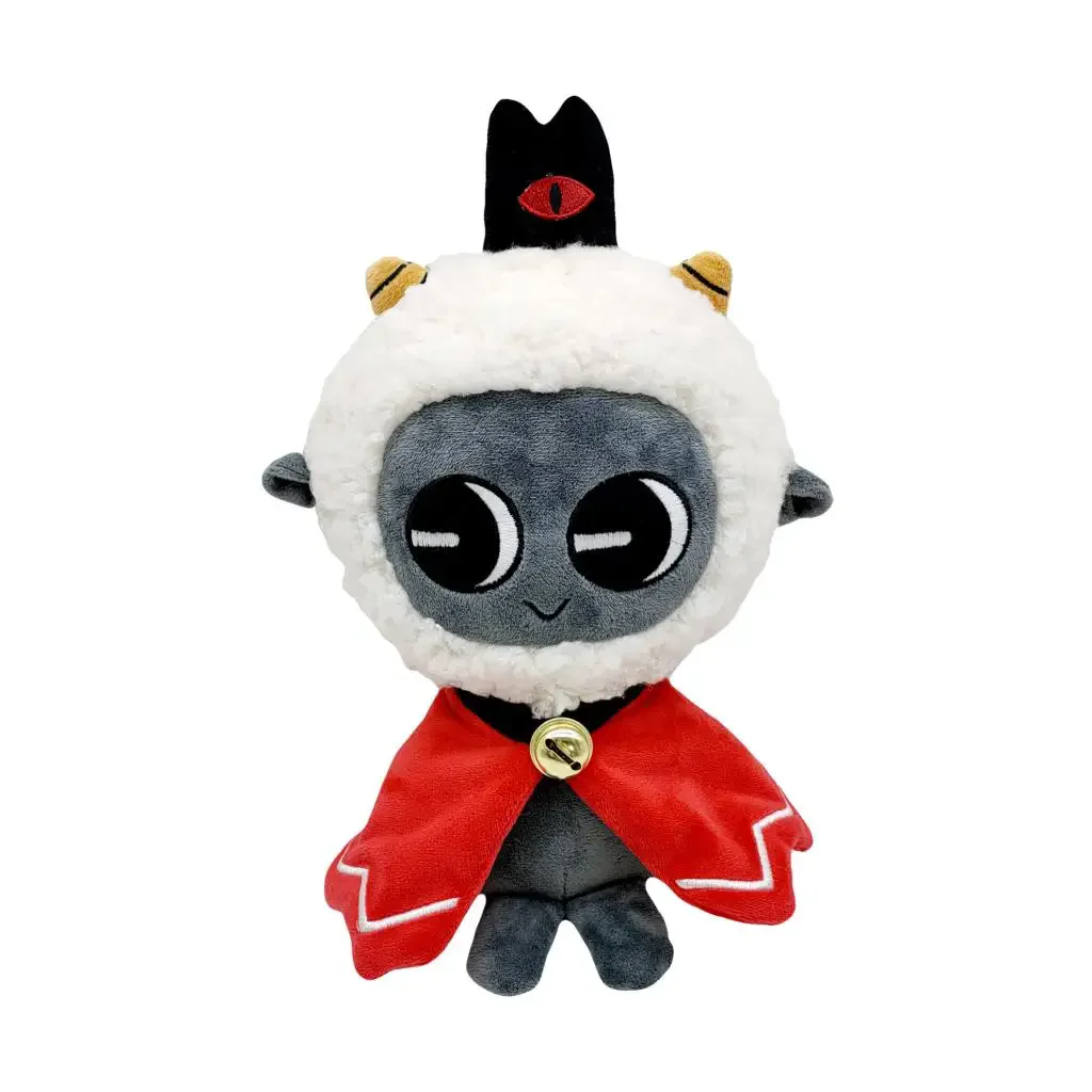Peluche Cult of the Lamb 26CM, Giocattolo del Gioco, Regalo per Bambini, Kawaii Peluche a Forma di Agnello, Morbido Animale Imbottito Personalizzabile