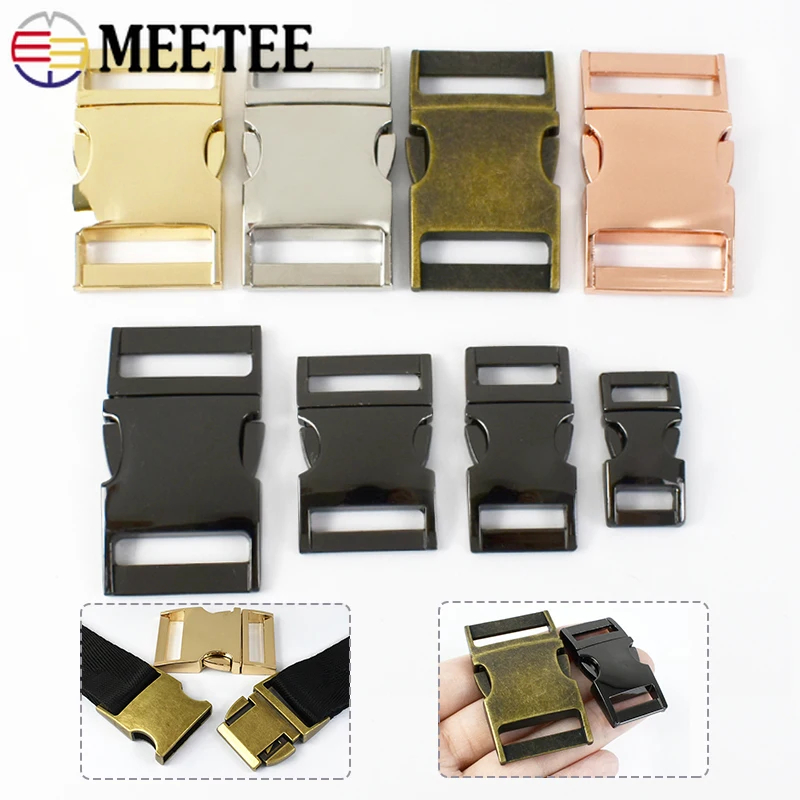 

2/5Pcs 10-38mm Metal Quick Buckles for Sewing Bag Strap Belt Release Closure Buckle Backpack Waistband Clasp DIY Accessories