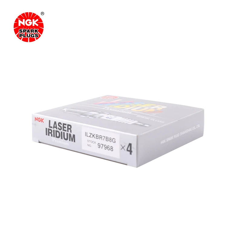 NGK Iridium Platinum Spark plug ILZKBR7B8G 97968 is suitable for 740LIX5X6 Mercedes E350(4PCS)