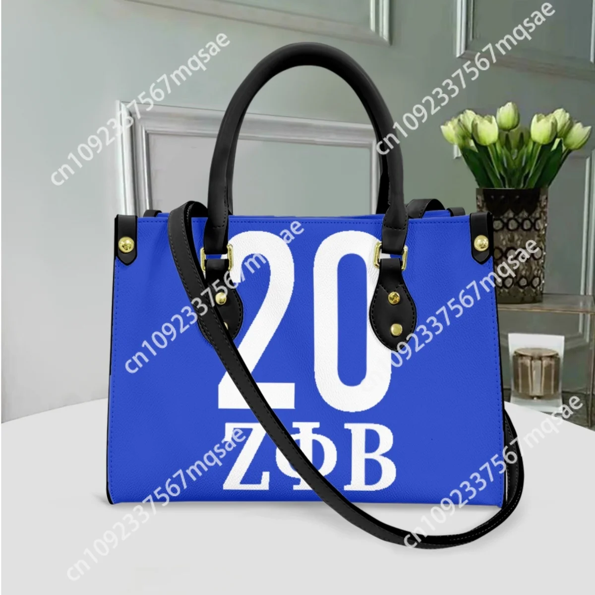 Zeta Phi Beta Top Handle Luxury Handbas Sorority Gift New Long Shoulder Strap Vintage Tote Bags Party Shopping Bags Coin Purse