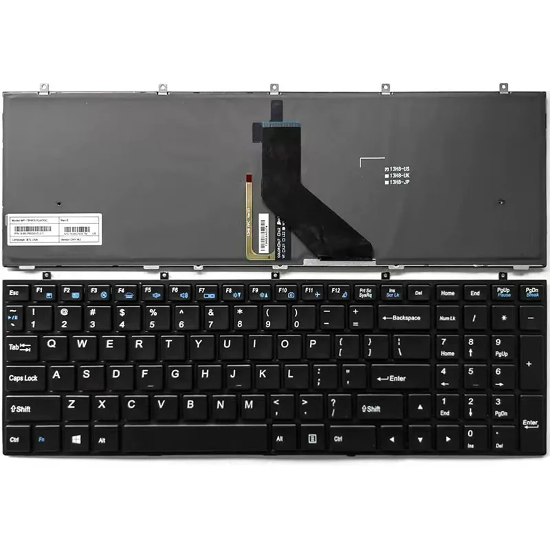 US Language Keyboard For Gigabyte P55G V5 P55W P55W R7 P55W V4 V5 V6 V7 Black Color