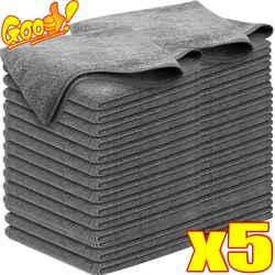 Microfiber Towel Car Wash Cloth Car Wash Towels General Purpose Microfiber Rags Thickened Gray Professional Detailing Drying