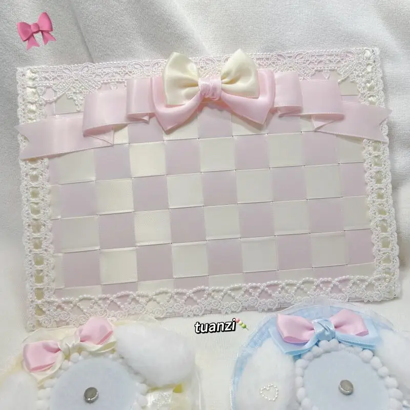 Lolita Ita Bag Ribbon Pain Board. Fill Cosplay Women Backpack Accessories. Hamdmade Bownot Insert Board