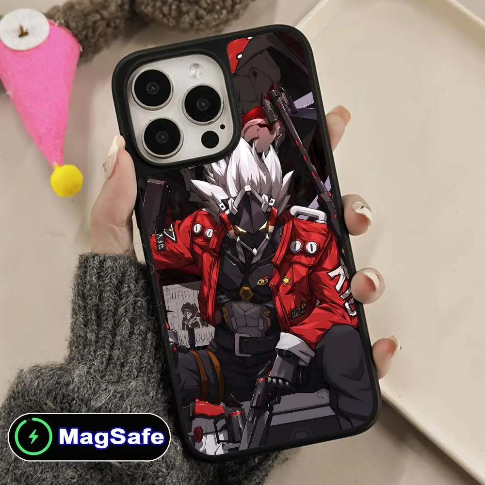 

Детский чехол для телефона Zenless Zone Zero Billy для iPhone 17, 16, 15, 14, 13, 12, 11 Air Pro Max Plus, цветной чехол Magsafe с матовой поверхностью