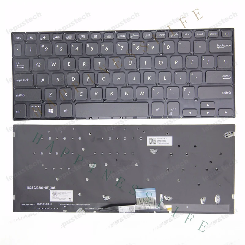 OM+   For Asus VivoBook S14 K430 A430 X430 S403 S4300F S4300U black backlit US keyboard