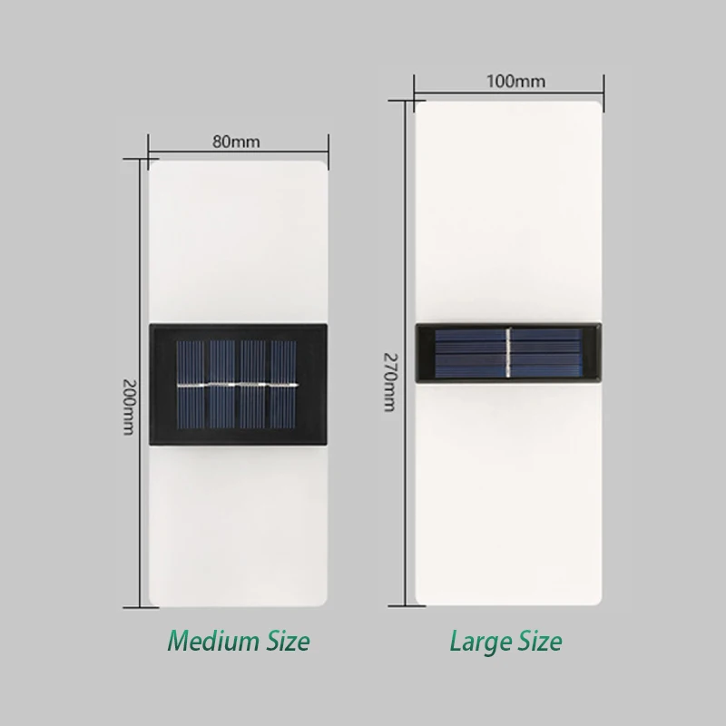 Solar LED Wall Light Outdoor Waterproof Villa Simple Modern Decoration Exterior Wall Balcony Aisle Terrace Light Solar Lamp