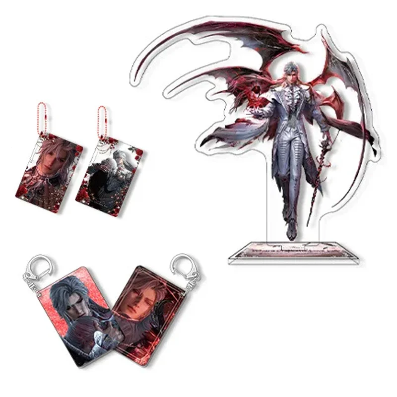 Game Love and Deepspace Silver Wing Requiem Sylus Acrylic Stand Model Plate Desktop Ornament Backpack Decorative Keychain Gift