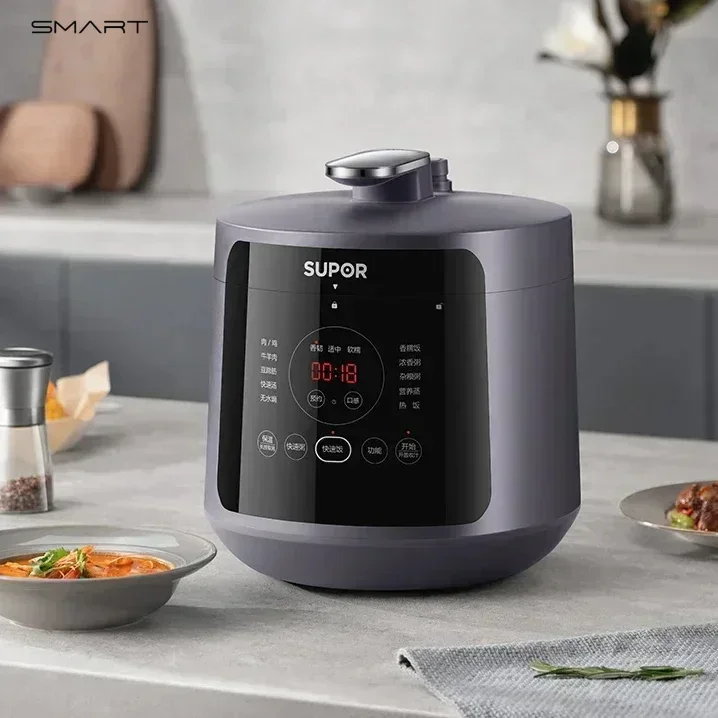 Supor Electric Pressure Cooker. Household. 5L. Multi-Function. Intelligent. Integrated for Restaurant.  Powerful & Versatile.