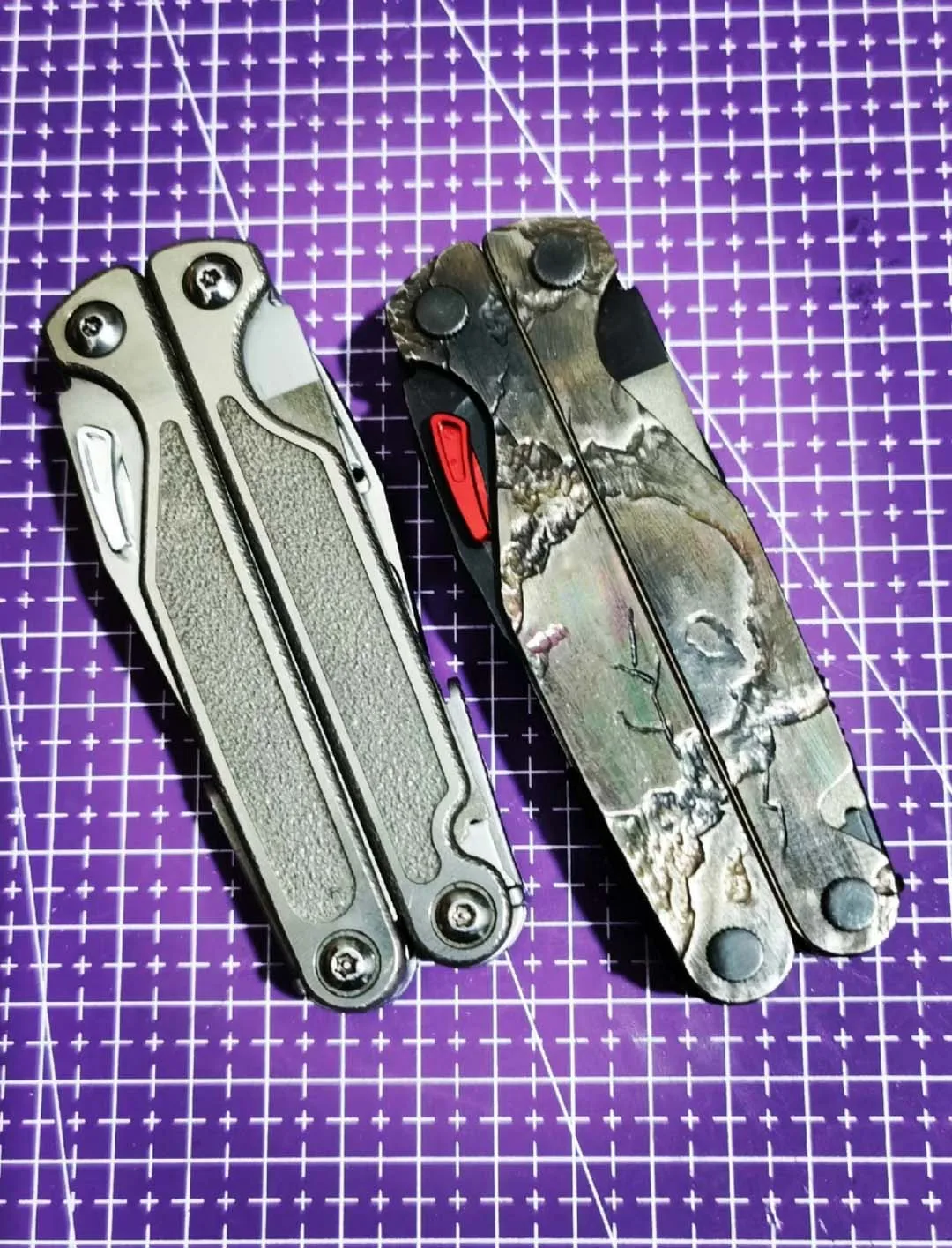 1 Piece Aluminum Alloy Thumb Grip Push Button for Leatherman WAVE TTI Modify (PLIERS NOT INCLUDED)