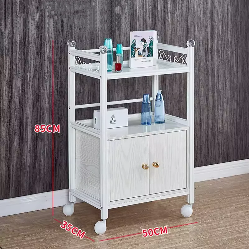 Japanese Style Modern Trolley Multifunctional Luxury Barber Shop Trolley Storable Beauty Salon Furniture Pousser Un Chariot HBSC