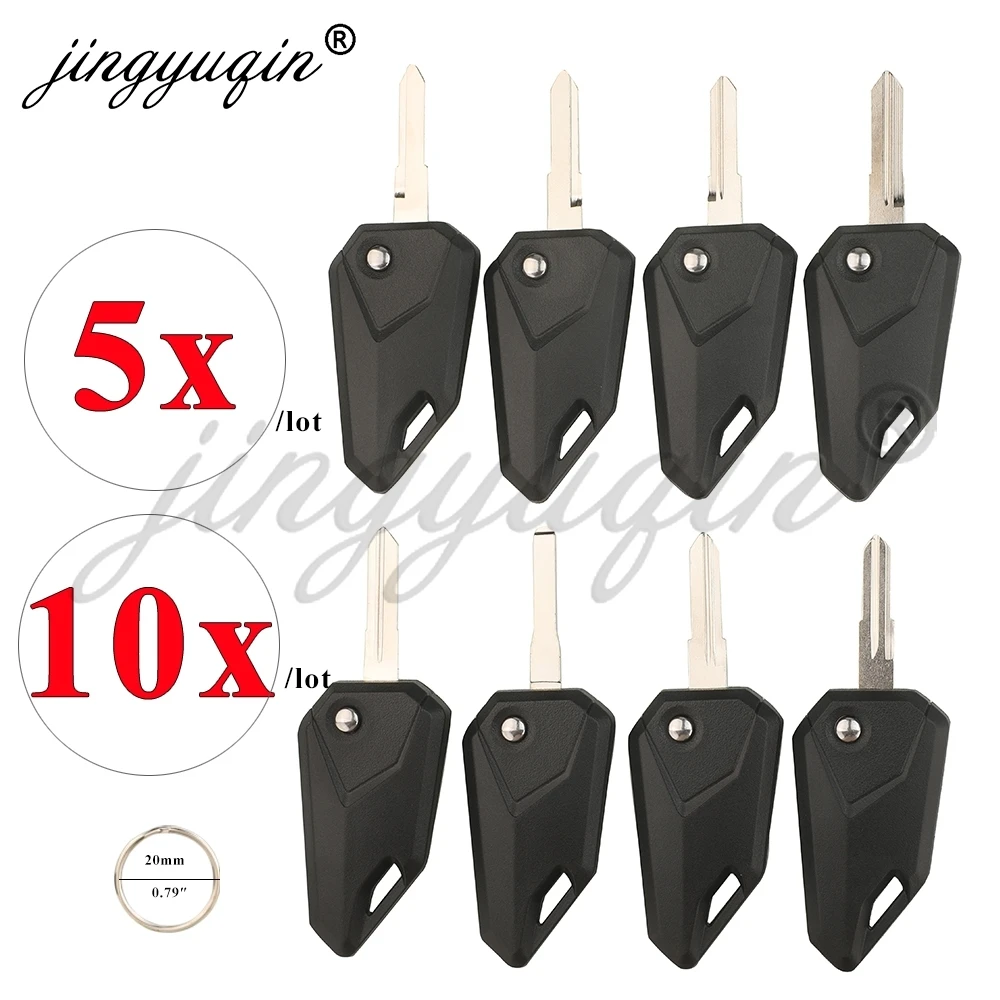 

jingyuqin 5/10 шт. Заготовки для замены необработанных ключей мотоциклов Honda (CHAVE CANIVETE OCA PARA MOTO) с пустым лезвием для вставки ключа