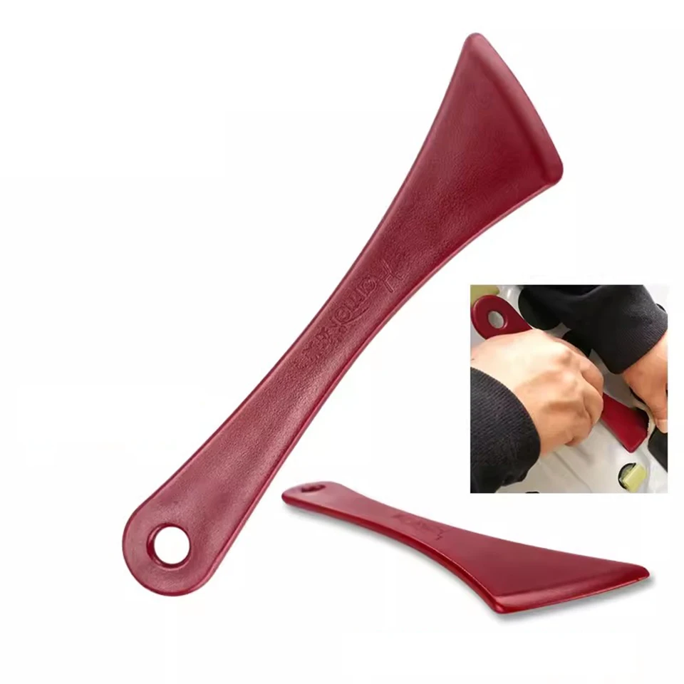 Plastic Speaker Door Trim Disassembly Tool Window Cleaning Tool Dark Red Car Film Adhesive Remover Application Scraper P29