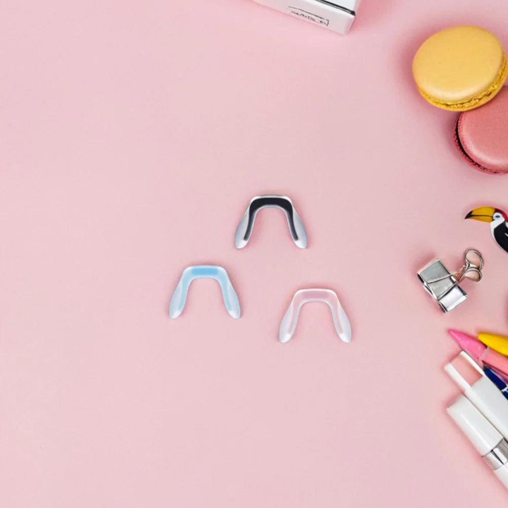 

6Pcs Soft Silicone Nose Pads Children Eyeglasses Comfortable Non Slip Saddle Bridge Nose Pad Replacement School Outdoor Use