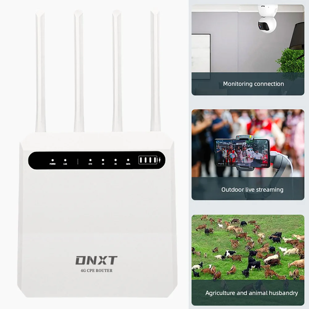 เราเตอร์อินเตอร์เน็ตไร้สาย CPE 4G พร้อมซิมช่องเสียบบัตร300Mbps เราเตอร์เดินทางแบบพกพา802.11 b/g/n เราเตอร์อินเตอร์เน็ตไร้สายไร้สาย2.4GHz สำหรับสำนักงานบ้าน RV