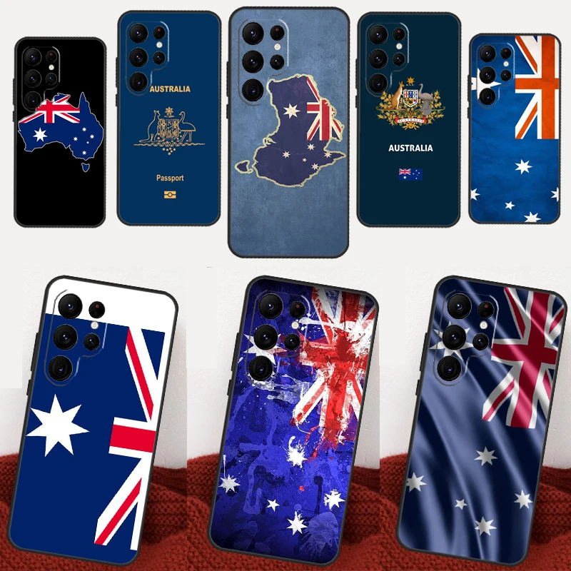 Australia Flag Case For Samsung Galaxy S23 Ultra S20 FE S21 FE S8 S9 S10 Note 10 20 Ultra S23 Plus Cover