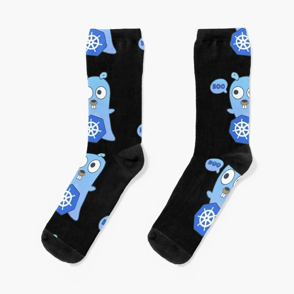 Golang gopher ghost and kubernetes Socks summer Stockings ankle Men Socks Women's