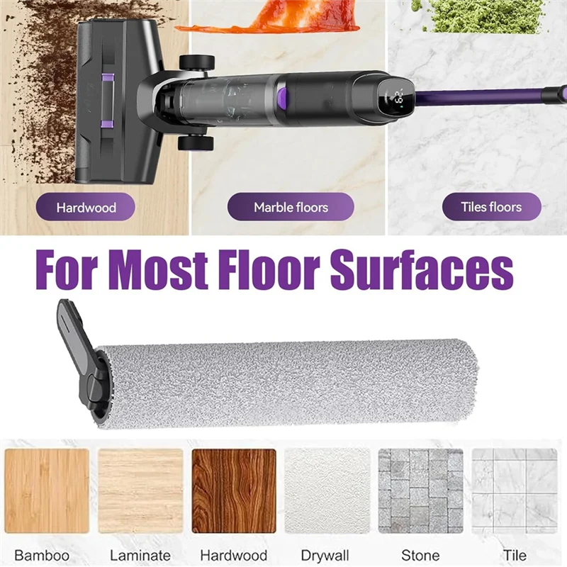 Комплект запасных частей T27C для пылесоса REDKEY W15 для влажной и сухой уборки, 2 роликовых щеток, 2 фильтра