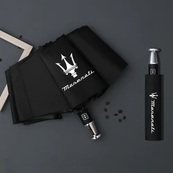 Car Automatic Folding Windproof Sunshade Umbrella For Maserati Ghibli Levante Quattroporte GranTurismo MC20 Spyder Grecale Coupe