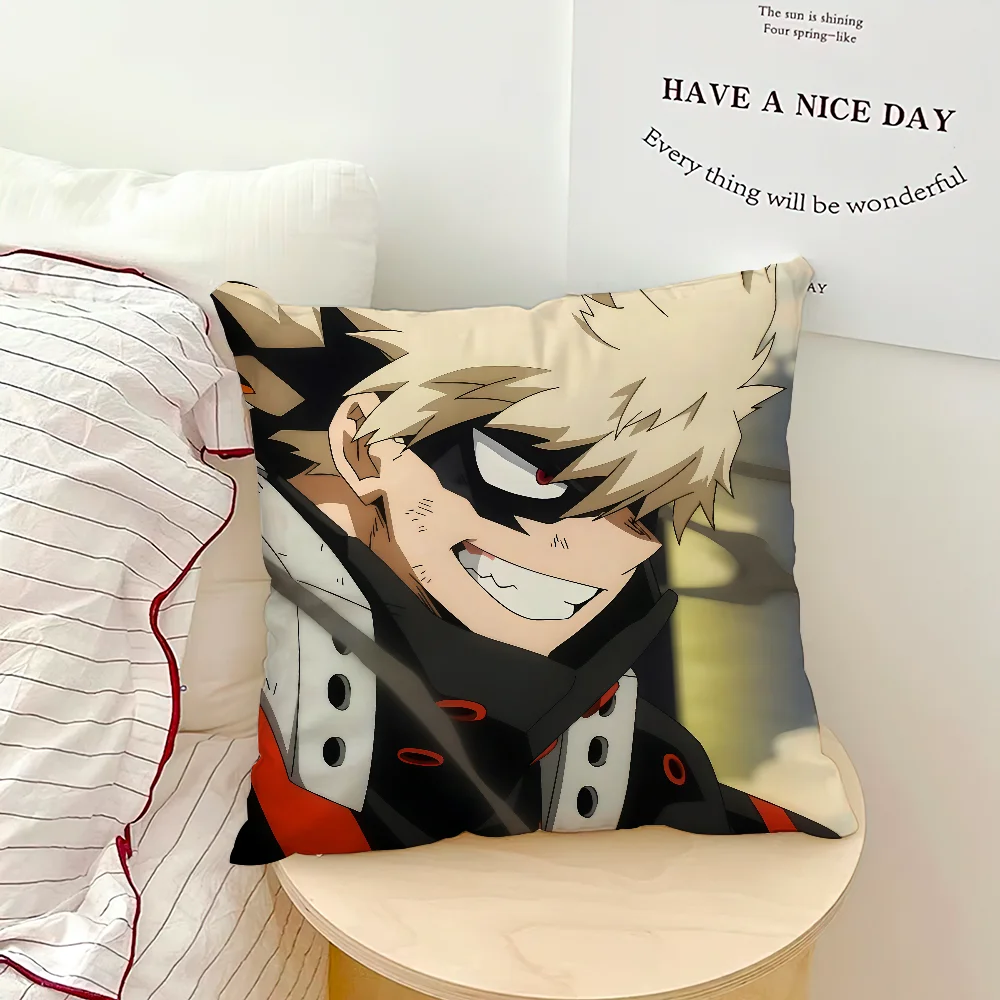 Anime Popular Character Print Pillow Cover, All-Season Universal & Washable, Sofa & Living Room Home Cushion Cover