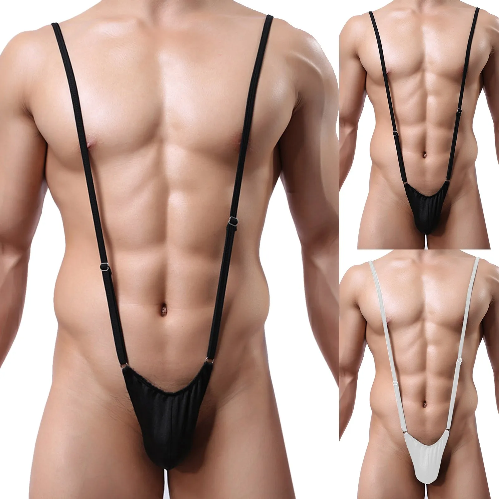 Gay Underwear Seamless Lingerie Sexy Gays Bodysuit Jockstrap Bodywear Wrestling Singlet Leotard Jumpsuits Suspender Sexy Teddies