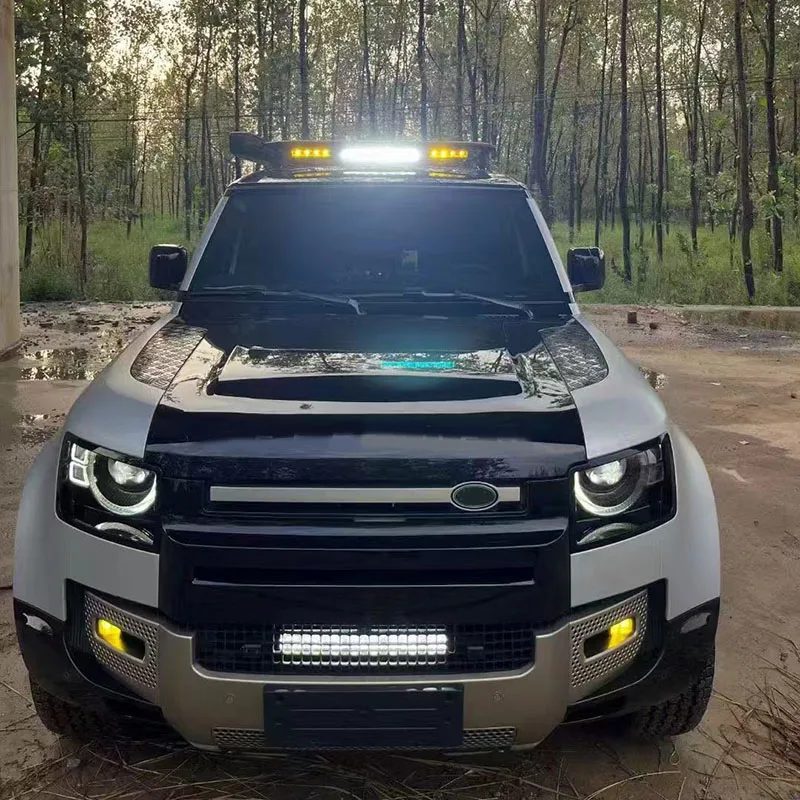 

Подходит для Land Rover Defender 110/90/130 20-25, модифицированный городской противотуманный светильник на стойке А, решетка, противотуманная лампа заднего бампера, фонарь задней двери