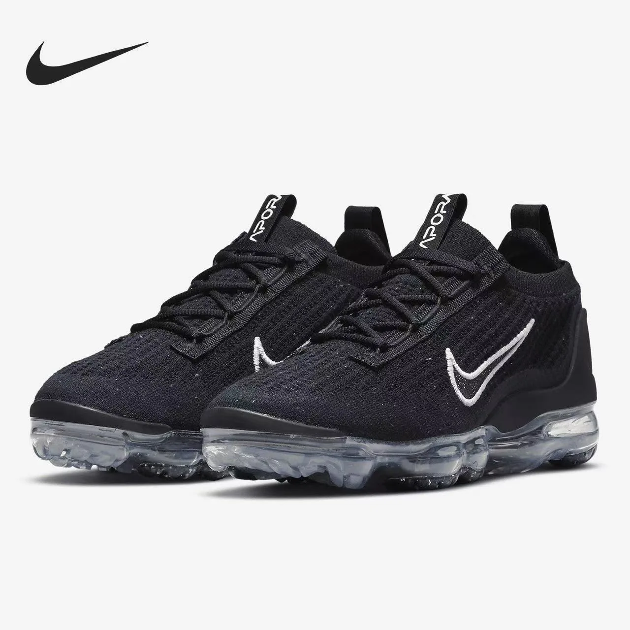 حذاء Nike Vapormax Flyknit 2021 للرجال والنساء، حذاء رياضي مريح غير قابل للانزلاق في الهواء الطلق