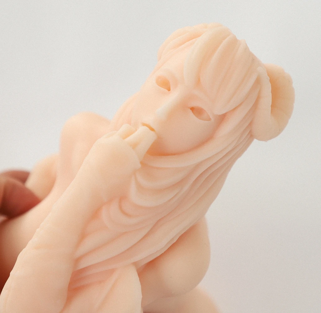 HESEKS Sheep Girl Sex Doll Hold Big Boobs Lifelike Anime Silicone Mens Masturbators Realistic Figure Adult Toys