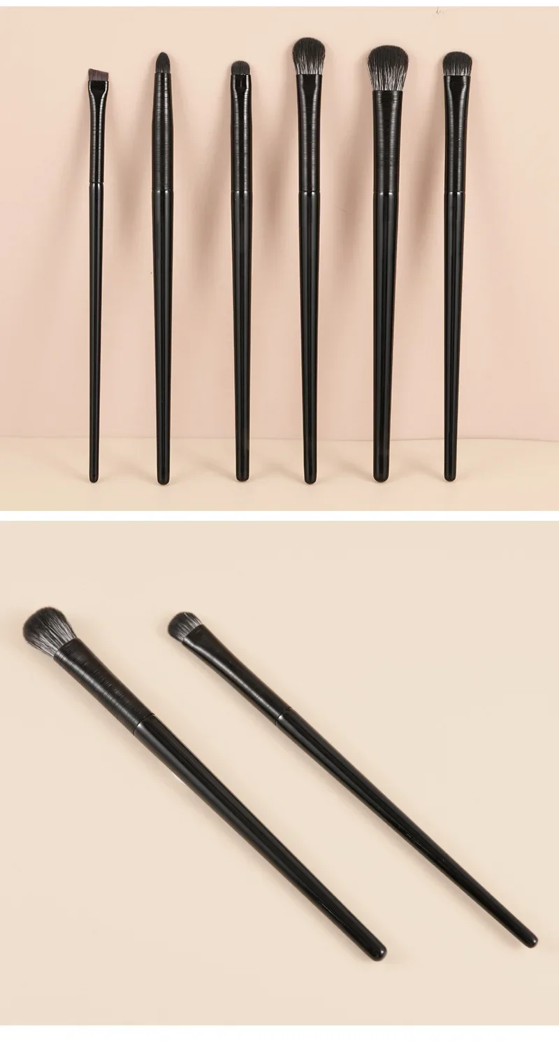 Natürliche Augen Make-Up Pinsel Set Lidschatten Pinsel Augenbraue Kontur Eyeliner Pinsel Frauen Augen Kosmetik Blending Detail Make-Up-Tools – Detail 10