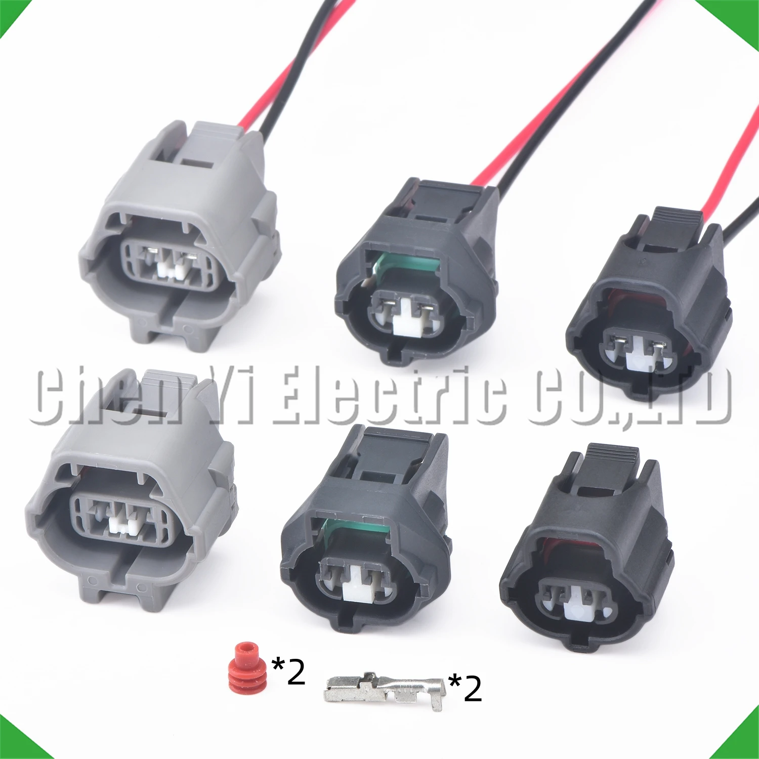 2 Pin Automotive Water Temperature Oxygen Sensor Wiper spray bottle motor Connectors Wire harness Plug 90980-11025  90980-11030
