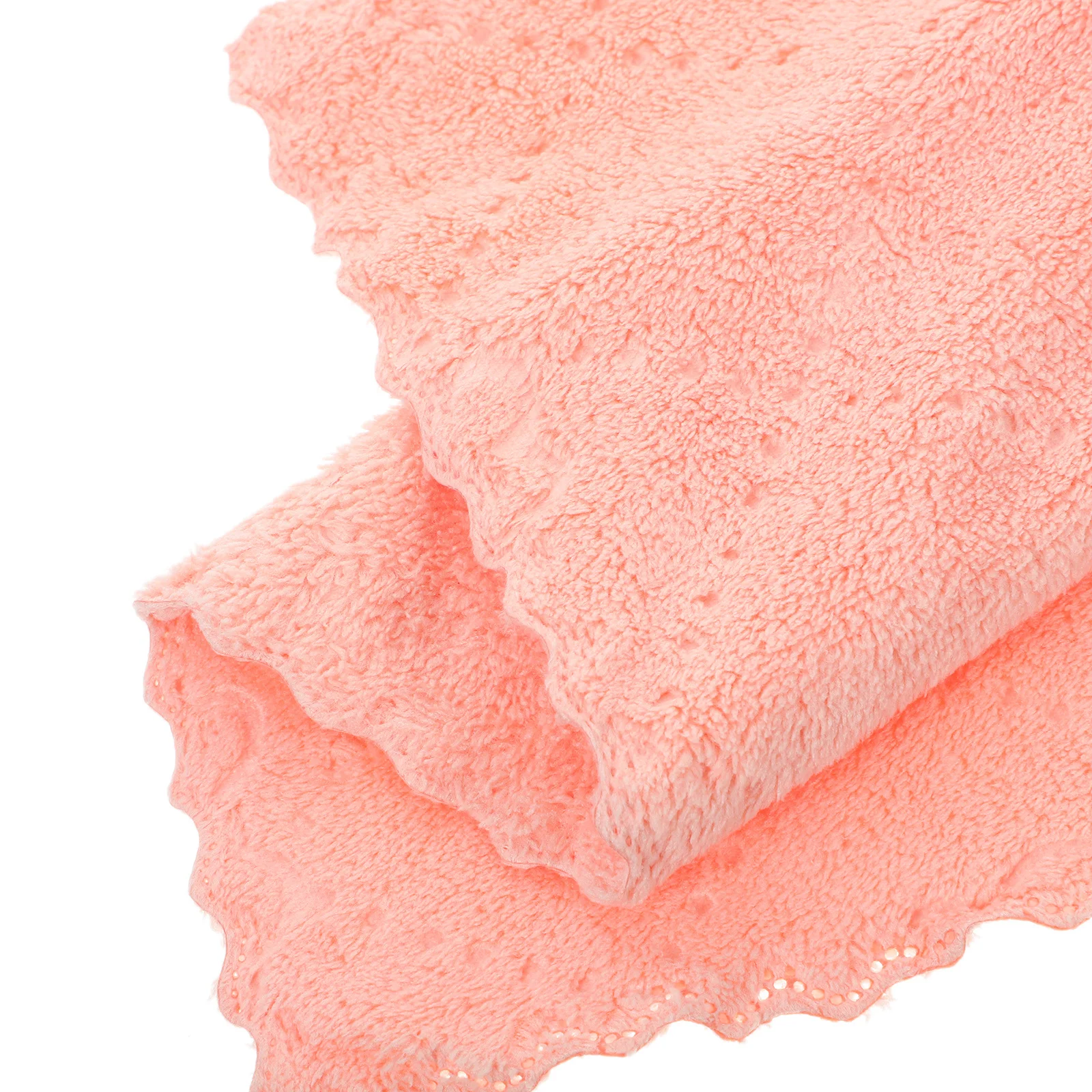 

10Pcs Premium Coral Fleece Makeup Remover Cloths Delicate Stitching Bright Color Absorbent Durable Washcloth Facial Towel