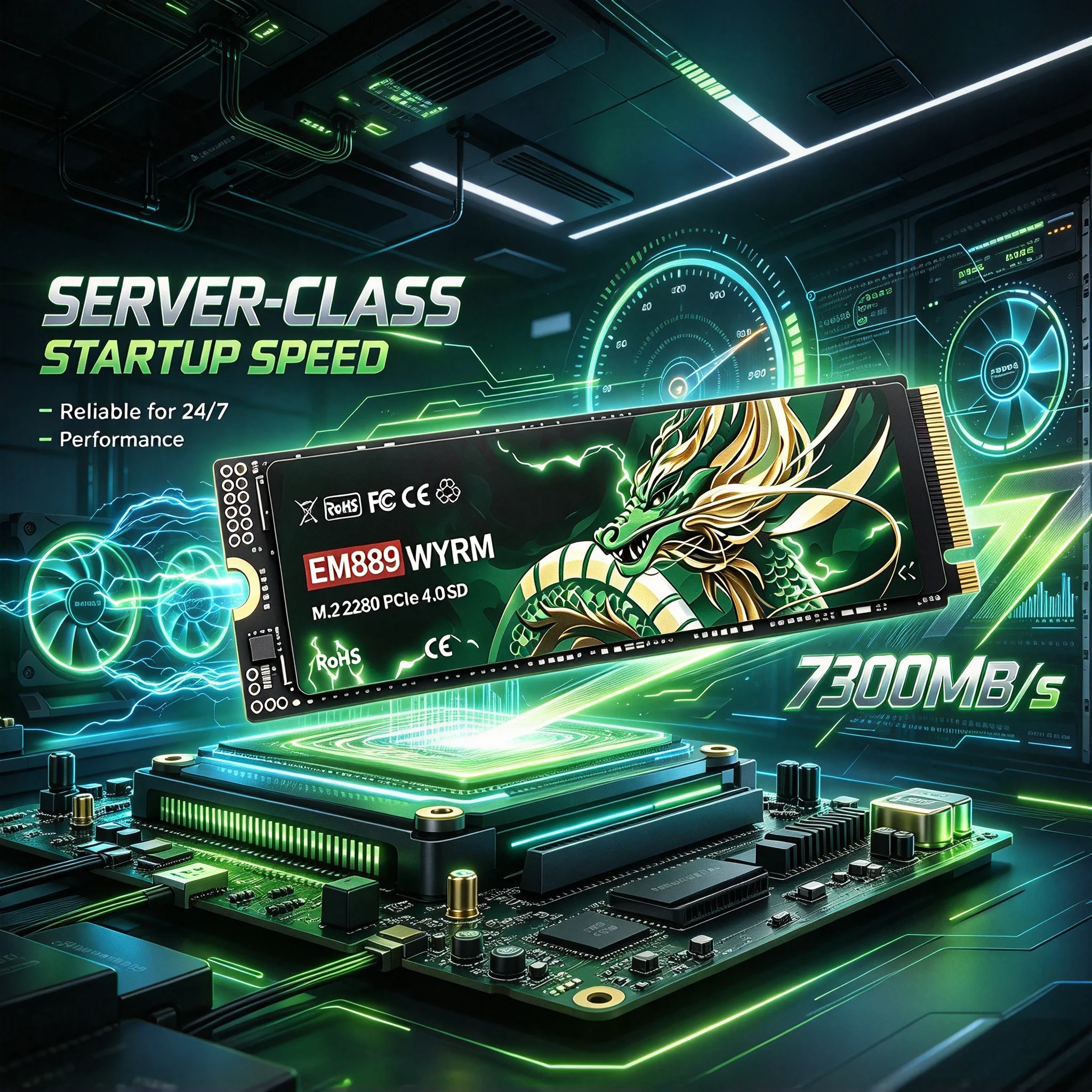 EM889 Inside M.2 NVMe Solid State Disk, 4TB/1TB/500GB/2TB, Quick Data Storage, PC, Laptop, Desktop, Gaming. Infinity Ultra.