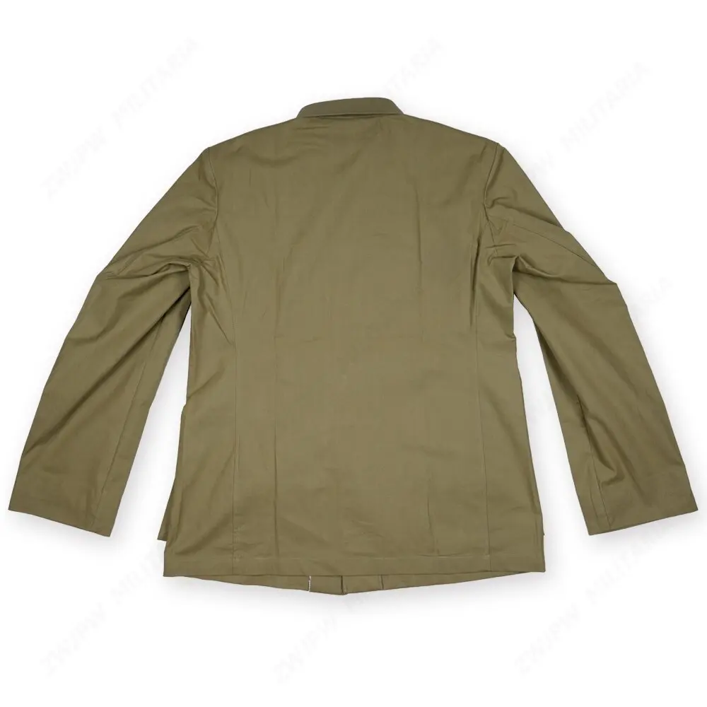 World  War Two MEN UNIFORM TYPE CHINESE SUIT Officers Of The Anti - Japanese  Grass Green  CNJacket Copy Film Export Pure Cotton