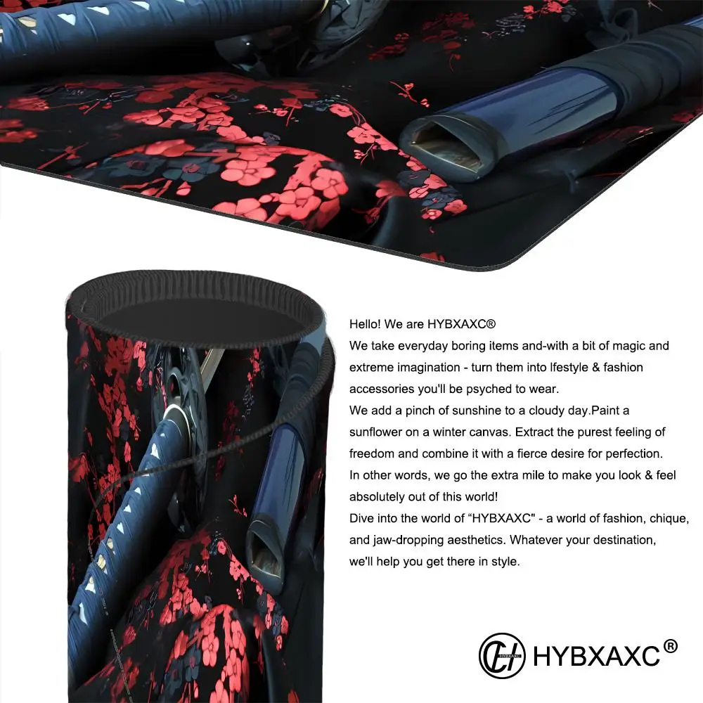 Katana Beautiful illustrations style patternsOffice Computer Desk Mat Table Keyboard Big Mouse Pad Laptop Cushion Nonslip Decor