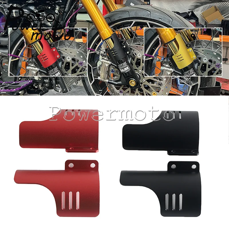 

Motorcycle Fork Dust Cover Aluminum Alloy Protector Lower Fork Leg Deflector Shield For Harley CVO Road Glide FLTRXSE 2023-2024