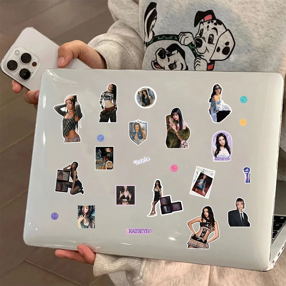 KATSEYE Premium Waterproof Graffiti Stickers Pack Creative DIY Collage Decoration Decals for Laptop Luggage Decorative Fans Gift