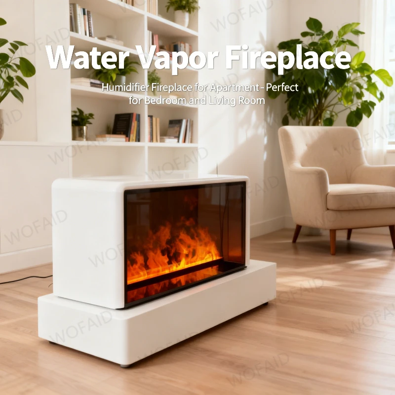 

3D Atomized Fireplace Decoration with Colorful Flame ECO Intelligent Indoor 3-in-1: Humidifier, Decorative Lamp,Fireplace
