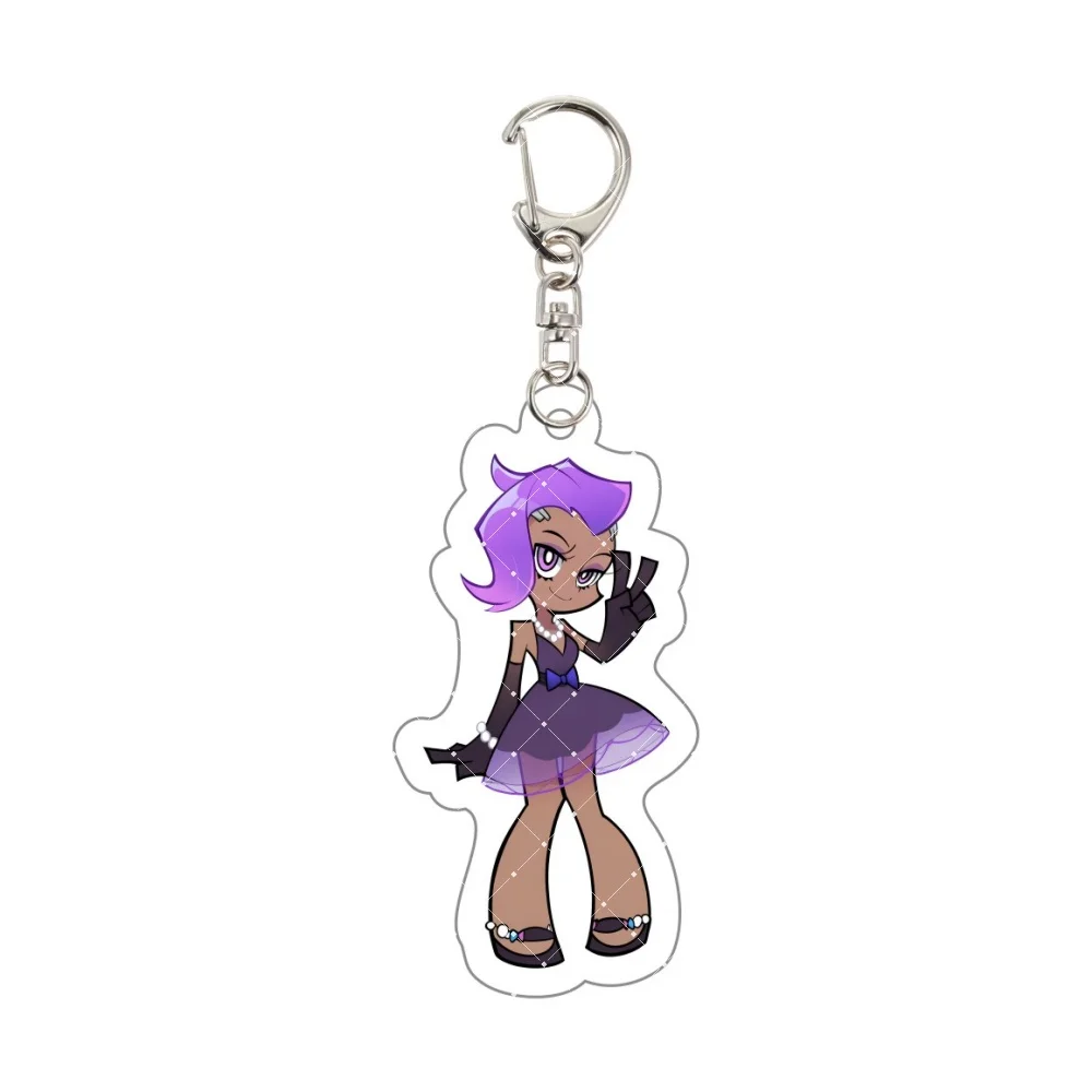 Overwatch 2 Acrylic Keychain Chibi D.Va Mercy Reaper Tracer Kiriko Keyring Cute Bag Pendant Car Cosplay Jewelry Gifts 5.5cm view 4