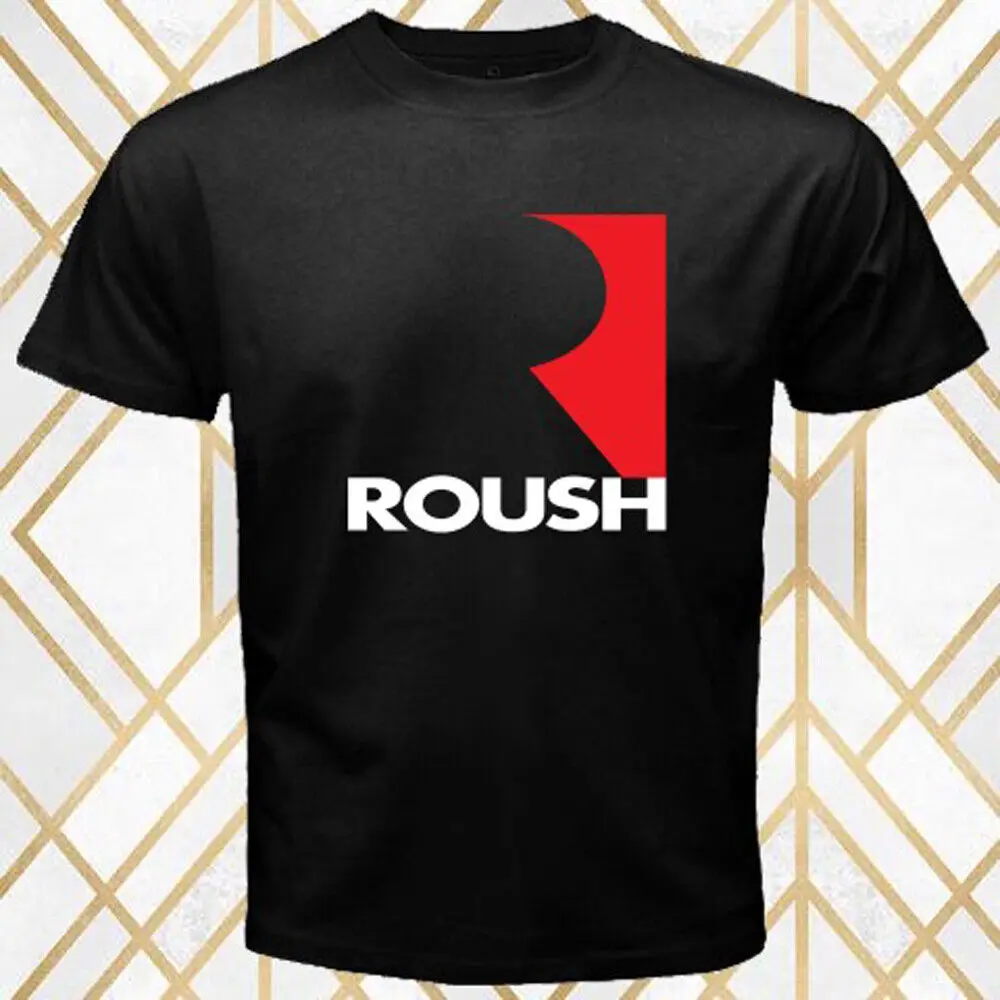 Roush Company Racing Car Men's Black T Shirt Size S 5XL