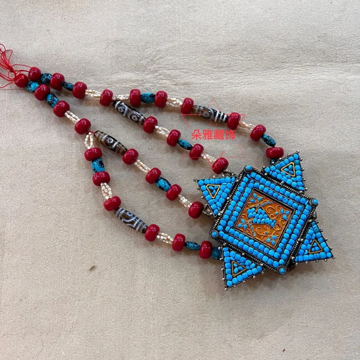 

The new Nepalese Tibetan necklace is purely handmade and will never fade.