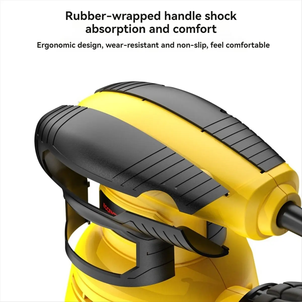 A77K 5-Inch Random Orbital Sander 12000RPM 6 Variable Speed Sander Machine with 5Pcs Sandpapers for Woodworking EU Plug